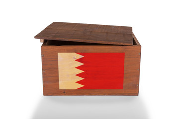 Wooden crate isolated on a white background