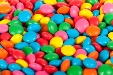 Fototapeta na wymiar Sugar Coated Chocolate Buttons (Smarties)