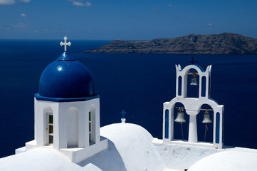 Griechische Kirche auf Santorin