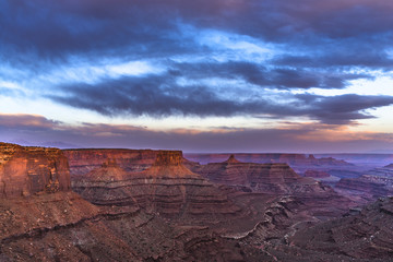 Beautiful Sunset near the Marlboro Point Canyonlands Utah