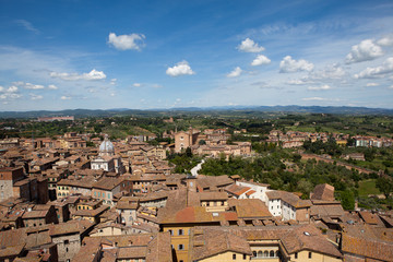 Fototapeta na wymiar Italy. Panorama of Siena.