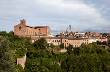 Fototapeta premium Italy. Panorama of Siena.