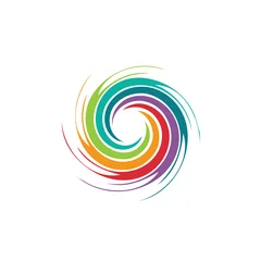Velours gordijnen Abstract colorful swirl image. Concept of hurricane © LogoStockimages