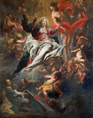 Fototapeta na wymiar Antwerp - Assumption of Mary into Heaven by Cornelis Schut