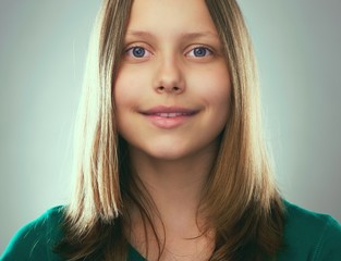 Fototapeta premium Portrait of a smiling teen girl