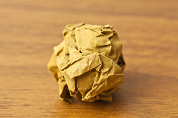 brown paper ball