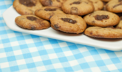 Chocolate Chip Cookies on table