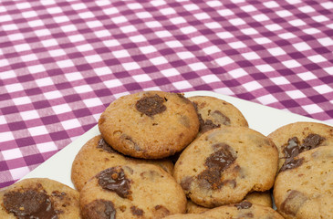 Chocolate Chip Cookies on table