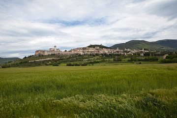 Italy. Panorama Gubbio.