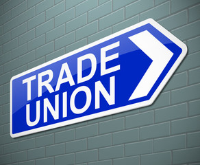 Trade union concept.