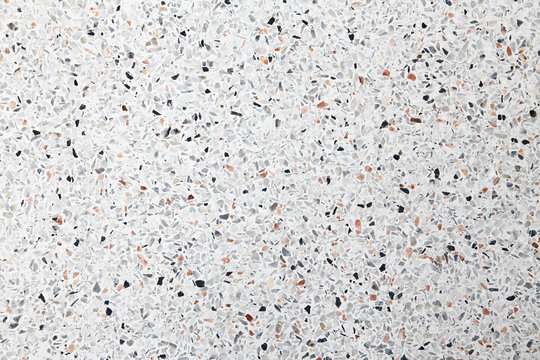 White terrazzo floor background