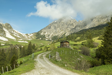 Fototapeta premium Urlaub in den Bergen