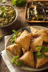 Homemade Fried Indian Samosas