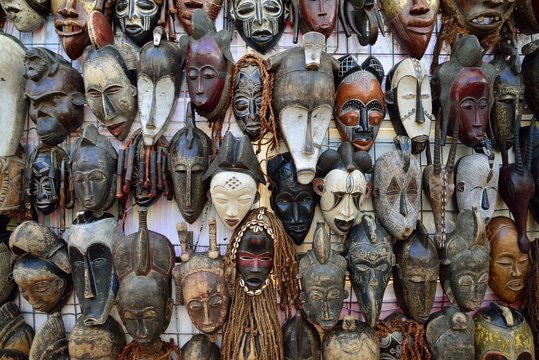 Traditional African masks