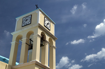 Kirchturm auf Insel Kreta