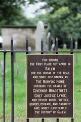 Salem Cemetery Sign