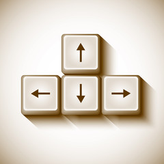 vector arrows buttons keyboard