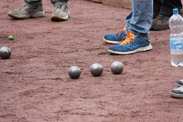 Freizeitsport Boule oder Boccia