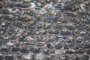 old wall of bricks.