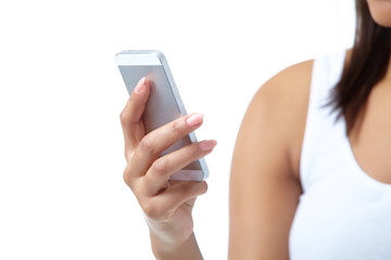 girl with mobile phone