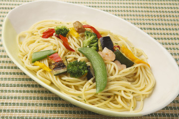 夏野菜のペペロンチーノ
