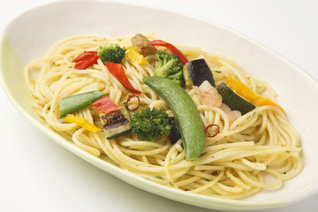 夏野菜のペペロンチーノ