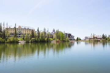 Beautiful modern hotels near the lake