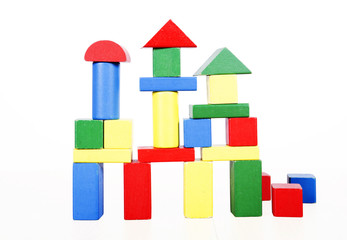 Wooden building blocks
