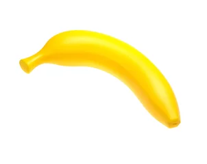 Fotobehang yellow banana , plastic toy  © supakitmod