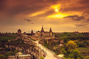 Zelfklevend Fotobehang Kamianets-Podilskyi castle © Goinyk