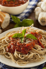 Homemade Spaghetti with Marinara Sauce