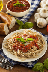 Homemade Spaghetti with Marinara Sauce