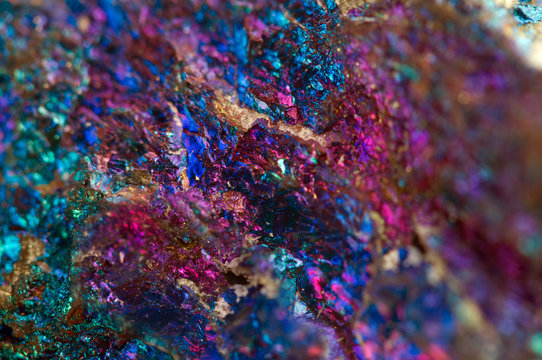 Abstract background from a metal mineral. Macro.