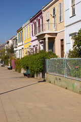 Colourful Terrace in Valparaiso, Chile