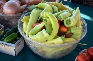 Peppers in a bowl
