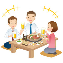仕事仲間と飲み会