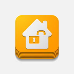 square button: house