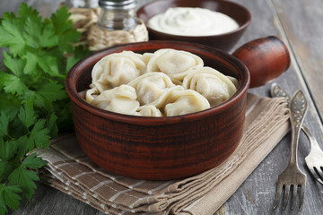Dumplings with meat