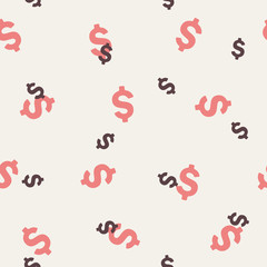 seamless background: money