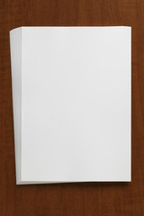 Blank White Paper Sheet