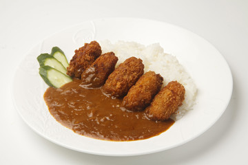 カキフライカレー