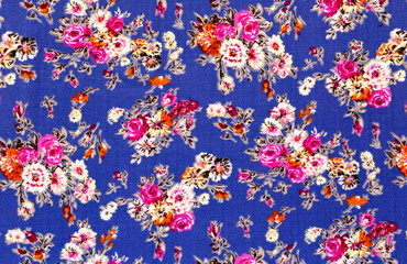Obraz na płótnie Canvas Retro Floral Textile