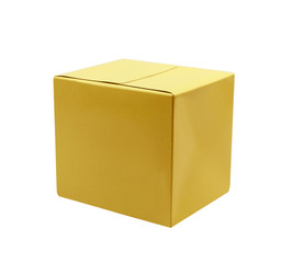 a cardboard box isolated on white background
