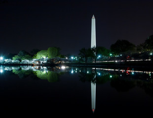 Washington, DC - Washington Monument reflecting in Tidal Basin