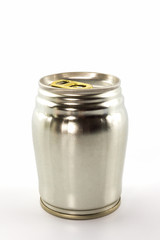 Aluminum tin can.