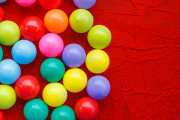 multicolored balls