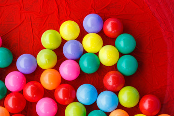 multicolored balls