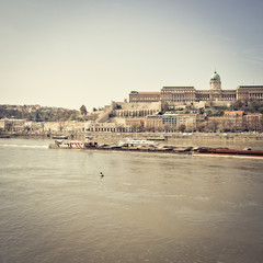 Obraz premium historic Royal Palace in Budapest, Hungary