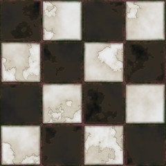 Checkboard tiles