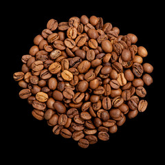 Heap of coffee beans